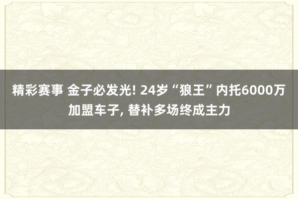 精彩赛事 金子必发光! 24岁“狼王”内托6000万加盟车子, 替补多场终成主力