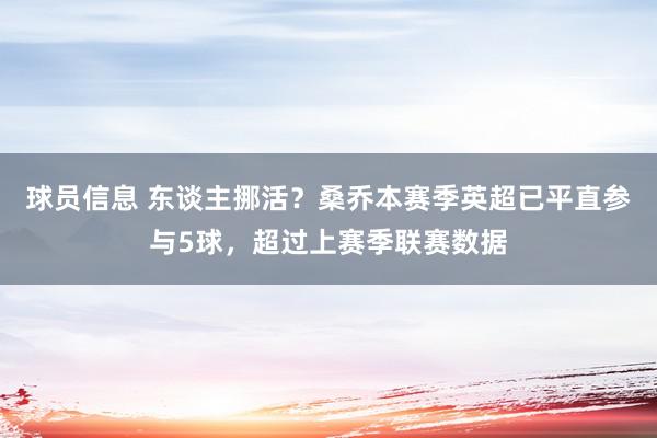 球员信息 东谈主挪活？桑乔本赛季英超已平直参与5球，超过上赛季联赛数据