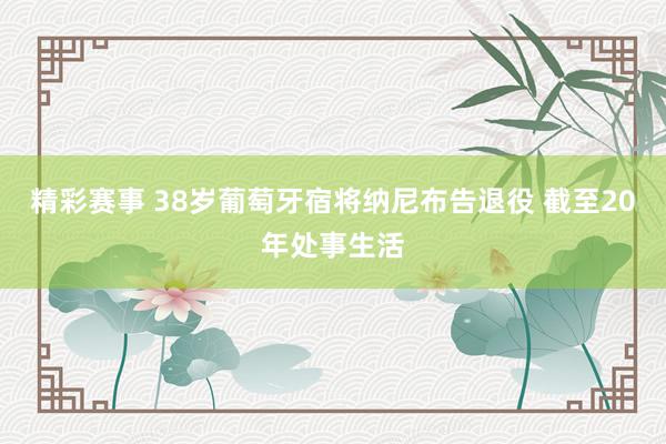 精彩赛事 38岁葡萄牙宿将纳尼布告退役 截至20年处事生活